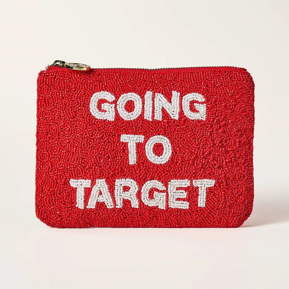 NWT TARGET X Kate Spade ♠️ Red Beaded Clutch